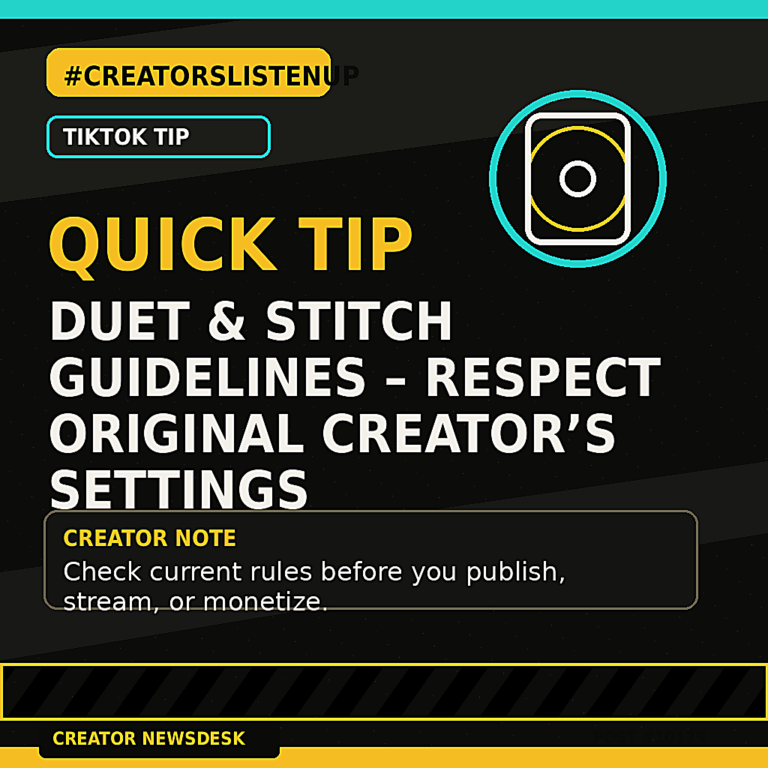 Creator Newsdesk featured image for TikTok Creator Tip of the Day – #CreatorsListenUp