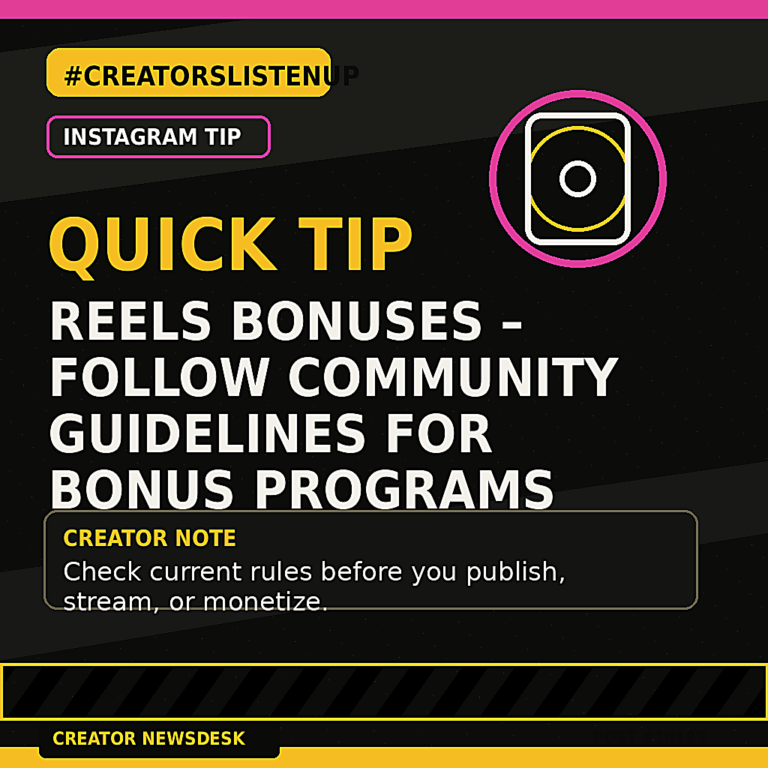 Creator Newsdesk featured image for Instagram Creator Tip of the Day – #CreatorsListenUp