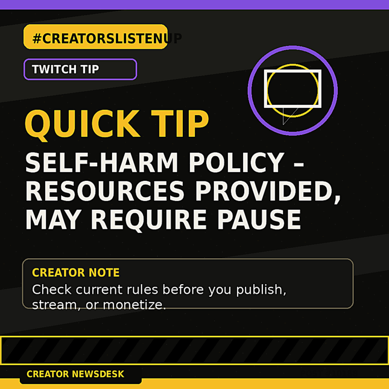 Creator Newsdesk featured image for Twitch Creator Tip of the Day – #CreatorsListenUp