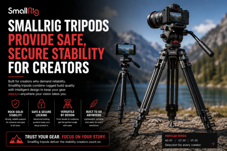 SmallRig Tripods Provide Safe, Secure Stability for Creators