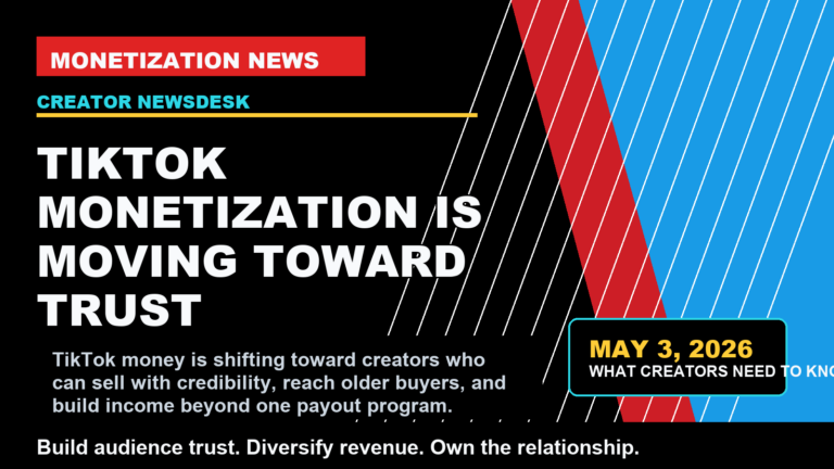 TikTok money is shifting toward creators who can sell with credibility, reach older buyers, and build income beyond one payout program.