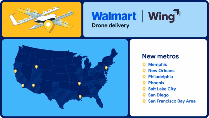Walmart and Wing Expand Drone Delivery to Seven New U.S. Cities - The Drone Girl