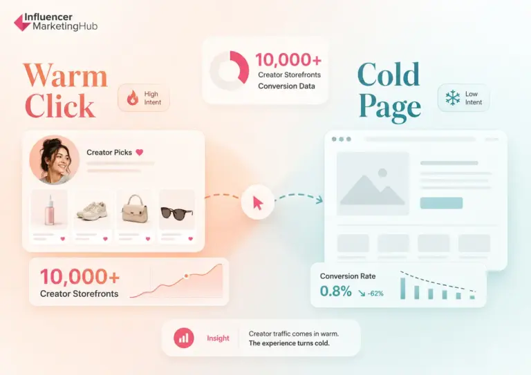 Warm Clicks, Cold Pages: Why Creator Storefronts Underperform Despite Brand Gains - Influencer Marketing Hub