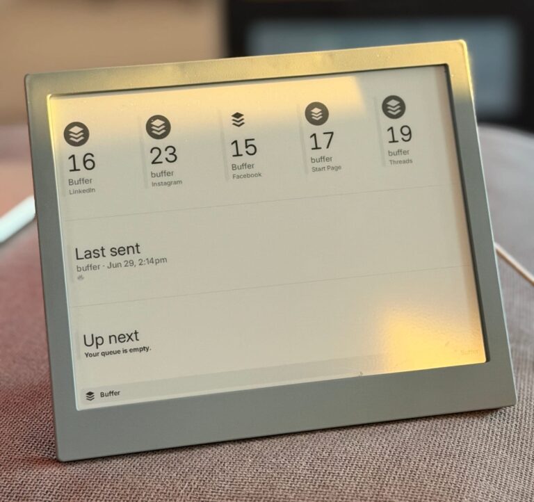 Buffer-TRMNL Plugin Official, Device Giveaway Announced - Buffer