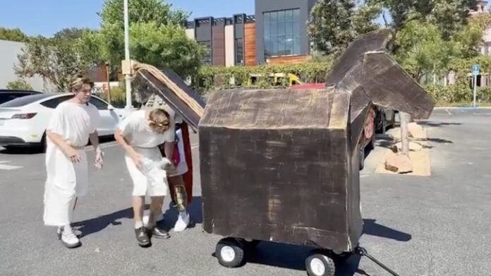 YouTubers Sneak Into The Odyssey Screening Using Trojan Horse Prank - Dexerto