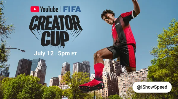IShowSpeed to Host First YouTube FIFA Creator Cup Live from Central Park - YouTube Blog