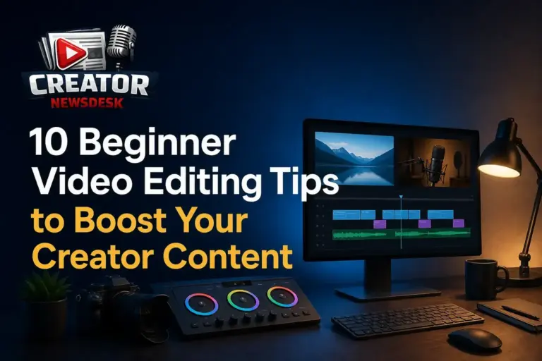 10 Beginner Video Editing Tips to Boost Your Creator Content
