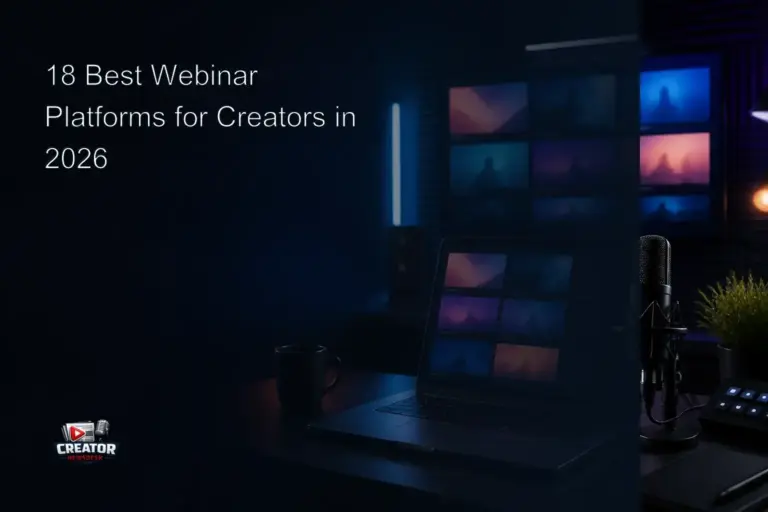 18 Best Webinar Platforms for Creators in 2026