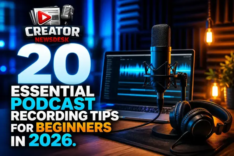 20 Essential Podcast Recording Tips for Beginners in 2026