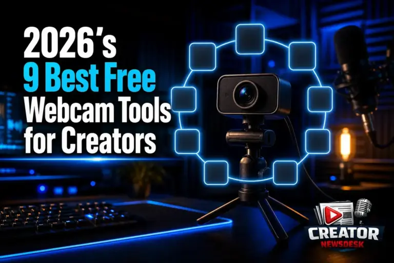 2026’s 9 Best Free Webcam Tools for Creators