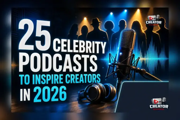 25 Celebrity Podcasts to Inspire Creators in 2026