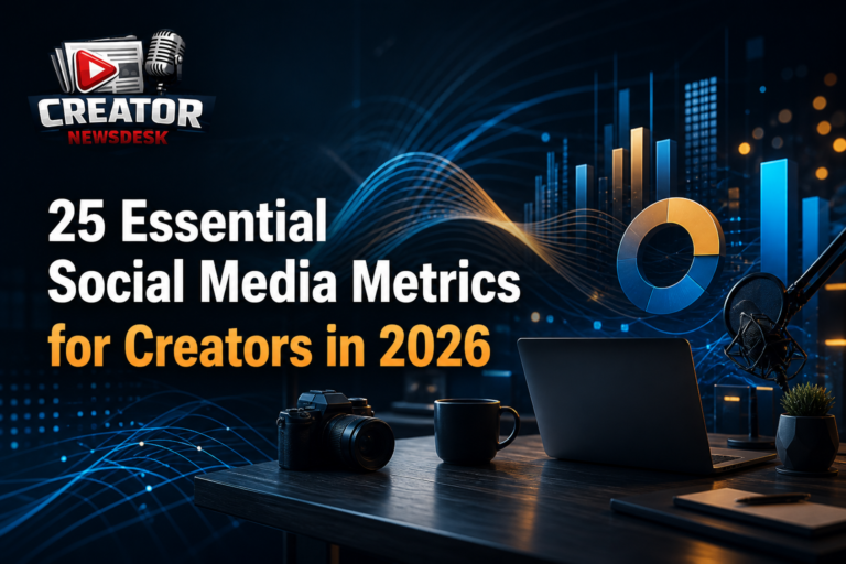 25 Essential Social Media Metrics for Creators in 2026