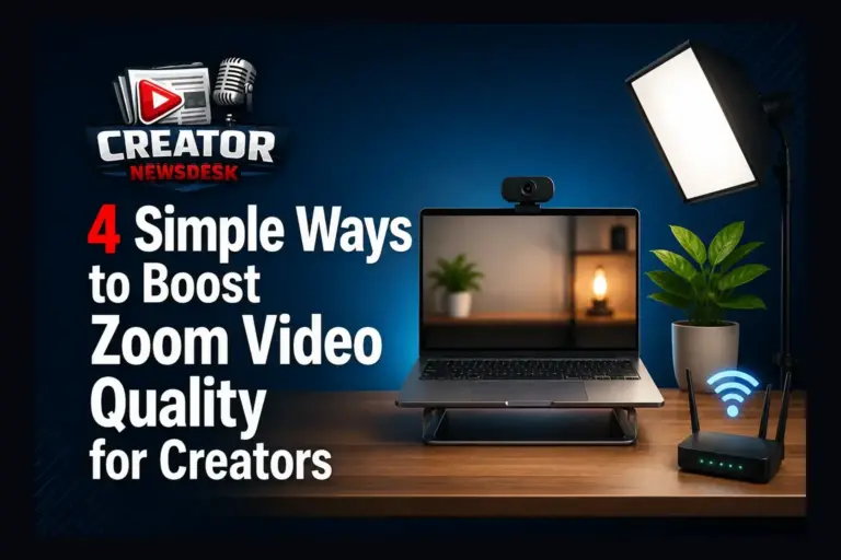 4 Simple Ways to Boost Zoom Video Quality for Creators