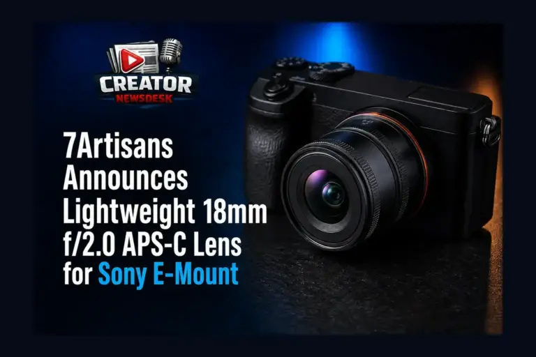 7Artisans Announces Lightweight 18mm f/2.0 APS-C Lens for Sony E-Mount