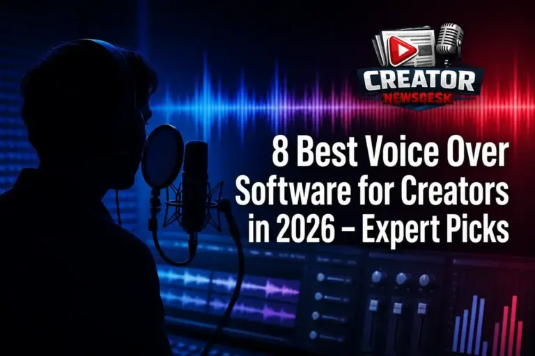 8 Best Voice Over Software for Creators in 2026 – Expert Picks