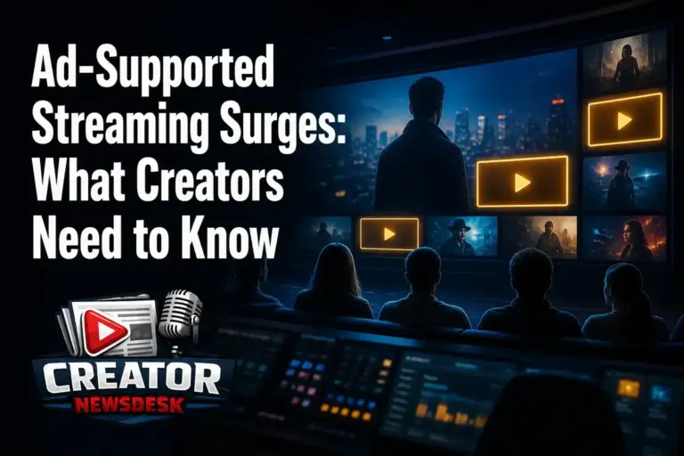 Ad-Supported Streaming Surges: What Creators Need to Know