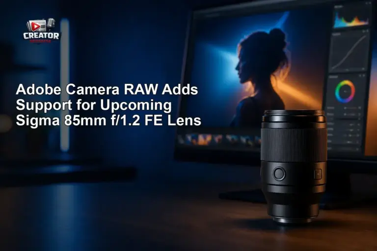 Adobe Camera RAW Adds Support for Upcoming Sigma 85mm f/1.2 FE Lens