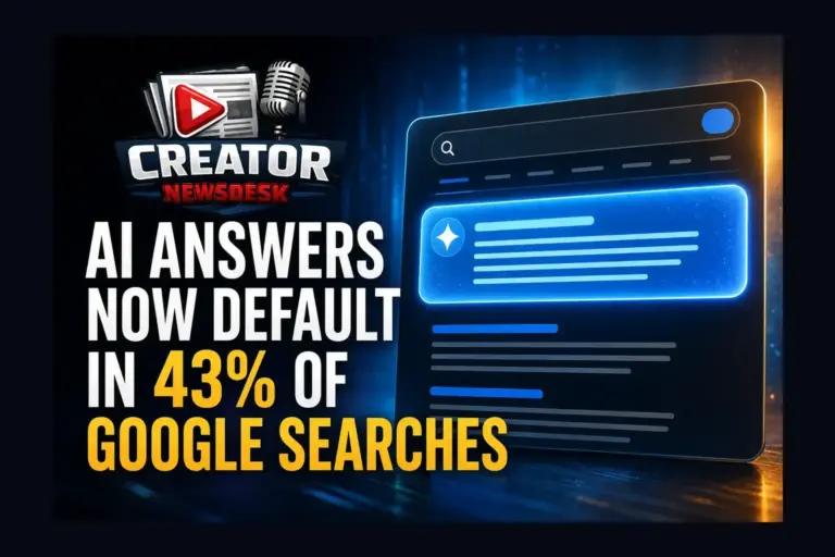 AI Answers Now Default in 43% of Google Searches