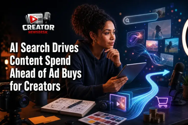 AI Search Drives Content Spend Ahead of Ad Buys for Creators