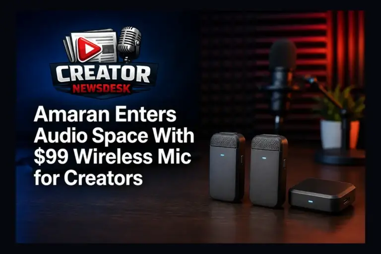 Amaran Enters Audio Space With $99 Wireless Mic for Creators