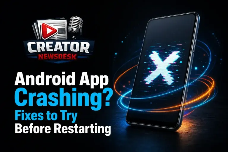Android App Crashing? Fixes to Try Before Restarting
