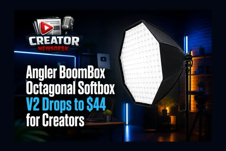 Angler BoomBox Octagonal Softbox V2 Drops to $44 for Creators
