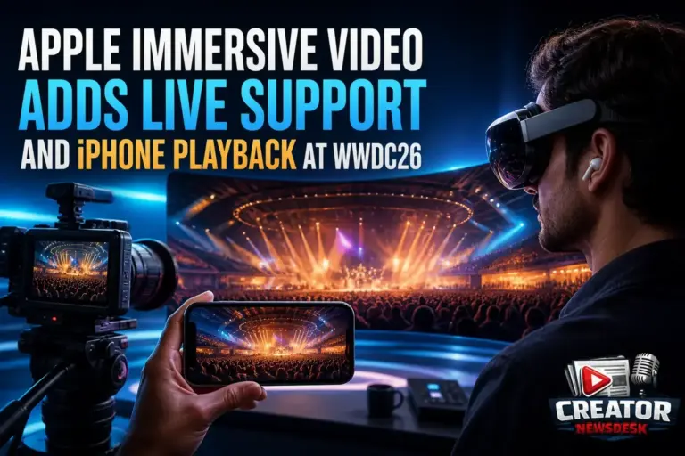 Apple Immersive Video Adds Live Support and iPhone Playback at WWDC26
