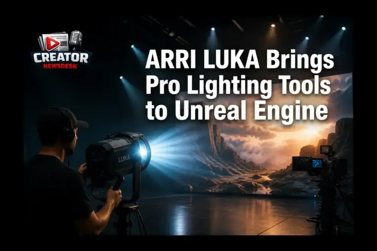 ARRI LUKA Brings Pro Lighting Tools to Unreal Engine