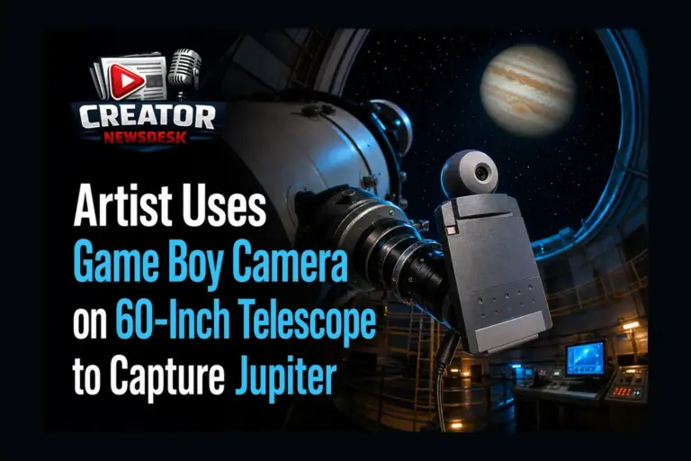 Artist Uses Game Boy Camera on 60-Inch Telescope to Capture Jupiter