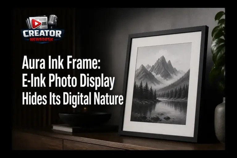 Aura Ink Frame: E-Ink Photo Display Hides Its Digital Nature