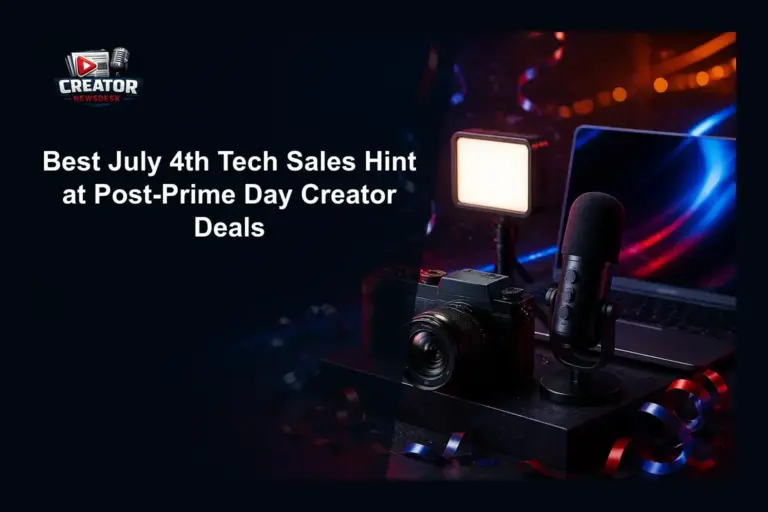 Best July 4th Tech Sales Hint at Post-Prime Day Creator Deals
