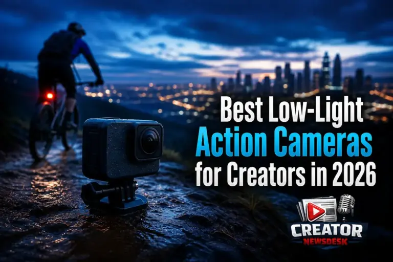 Best Low-Light Action Cameras for Creators in 2026