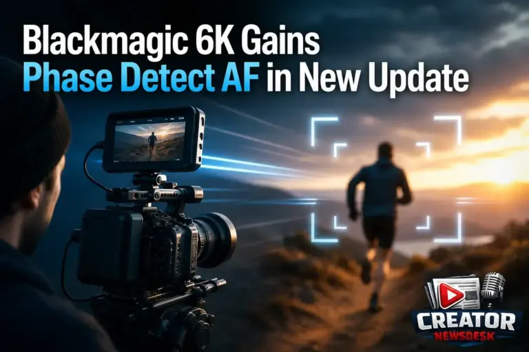 Blackmagic 6K Gains Phase Detect AF in New Update