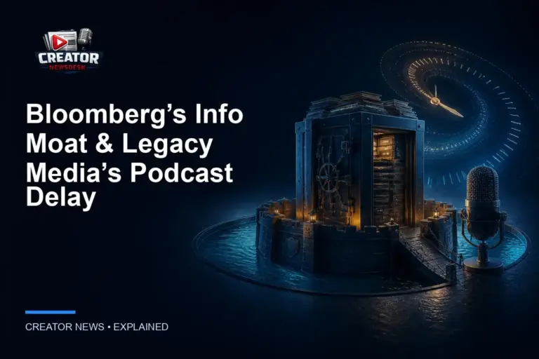 Bloomberg’s Info Moat & Legacy Media’s Podcast Delay