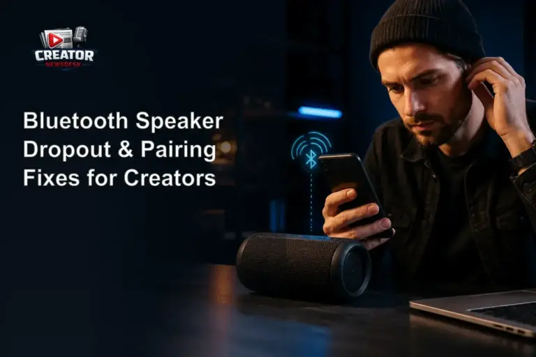 Bluetooth Speaker Dropout & Pairing Fixes for Creators