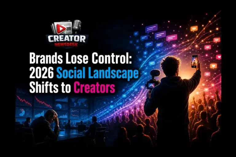 Brands Lose Control: 2026 Social Landscape Shifts to Creators