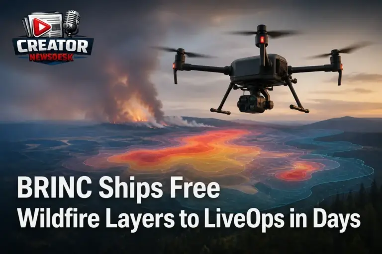 BRINC Ships Free Wildfire Layers to LiveOps in Days