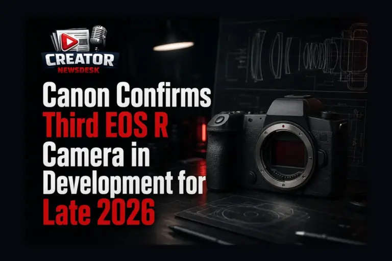 Canon Confirms Third EOS R Camera in Development for Late 2026