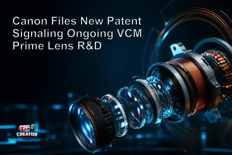 Canon Files New Patent Signaling Ongoing VCM Prime Lens R&D
