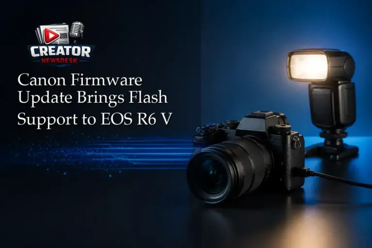 Canon Firmware Update Brings Flash Support to EOS R6 V