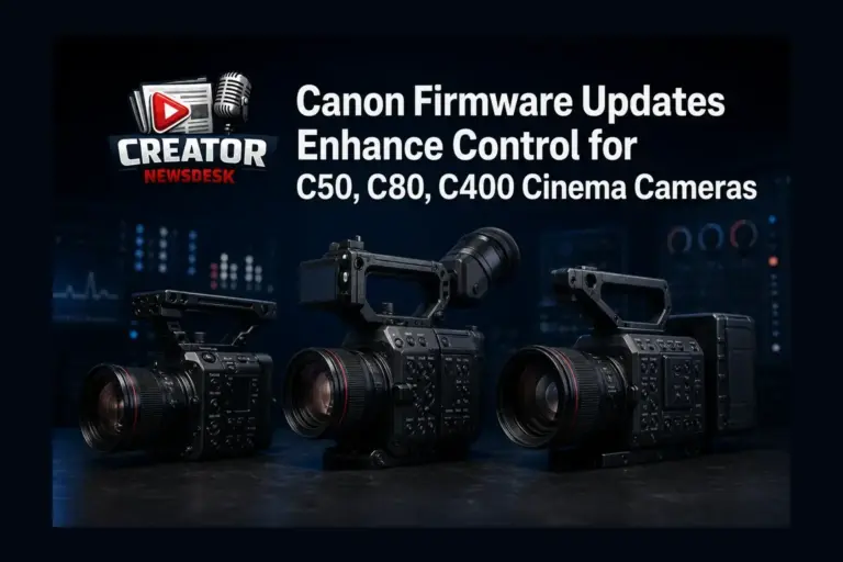 Canon Firmware Updates Enhance Control for C50, C80, C400 Cinema Cameras
