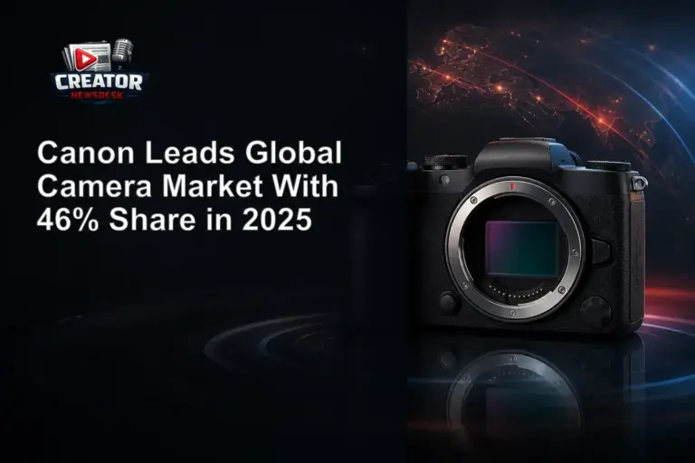 Canon Leads Global Camera Market With 46% Share in 2025