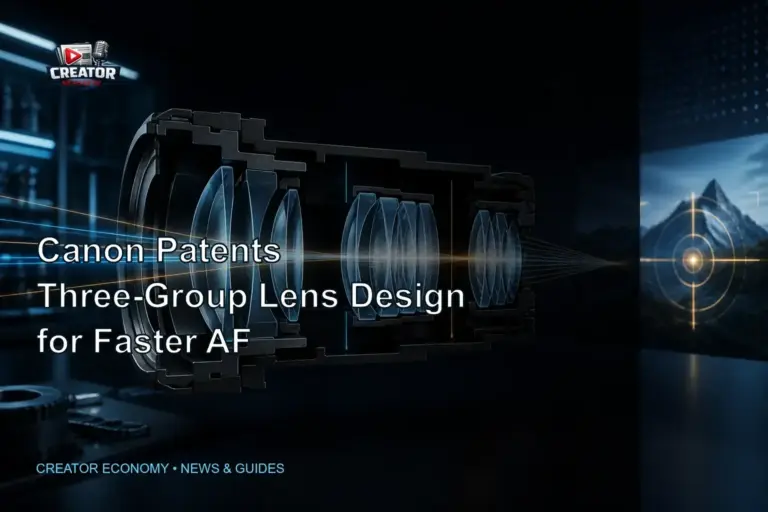 Canon Patents Three-Group Lens Design for Faster AF