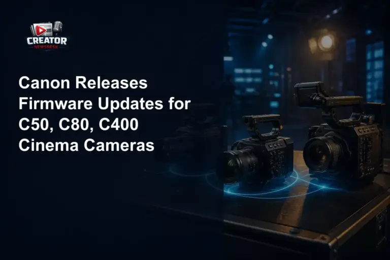 Canon Releases Firmware Updates for C50, C80, C400 Cinema Cameras