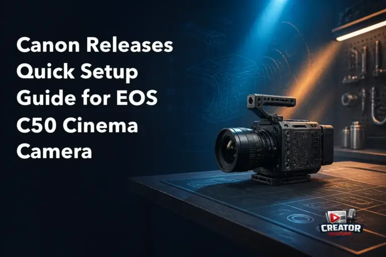 Canon Releases Quick Setup Guide for EOS C50 Cinema Camera