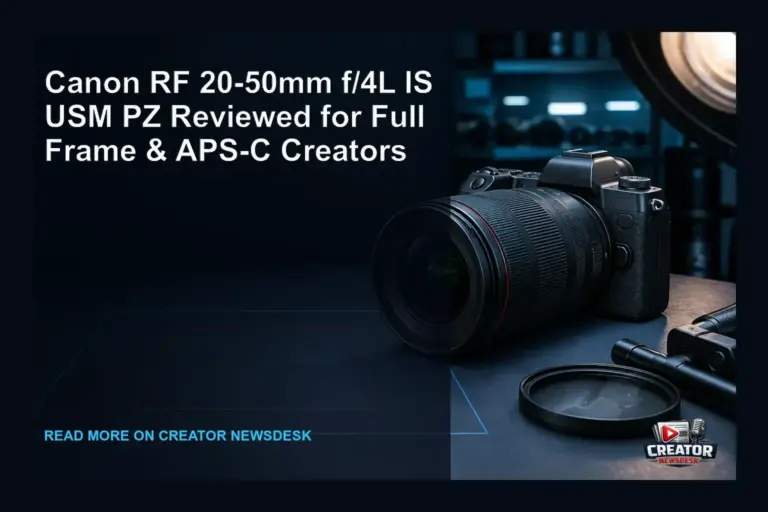 Canon RF 20-50mm f/4L IS USM PZ Reviewed for Full Frame & APS-C Creators