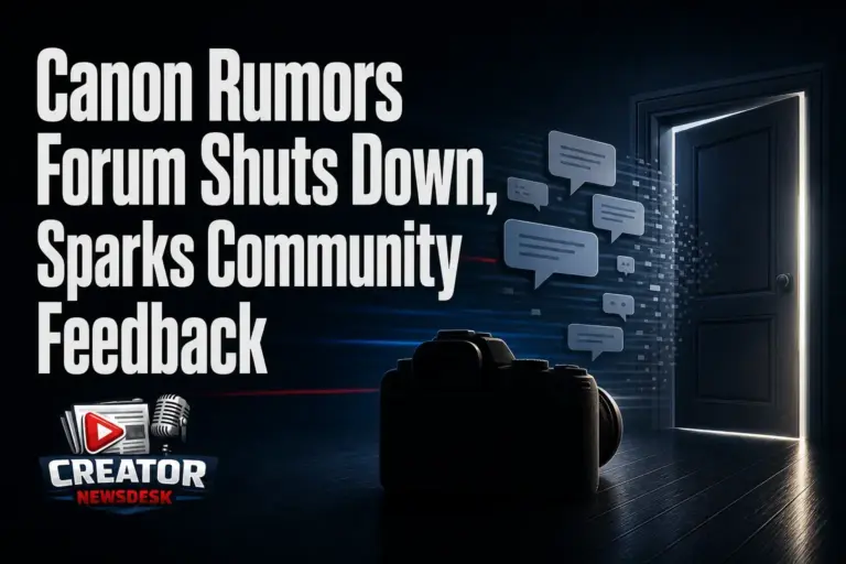 Canon Rumors Forum Shuts Down, Sparks Community Feedback