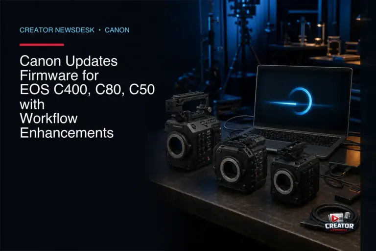 Canon Updates Firmware for EOS C400, C80, C50 with Workflow Enhancements