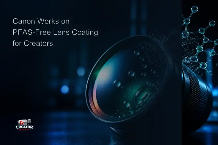 Canon Works on PFAS‑Free Lens Coating for Creators