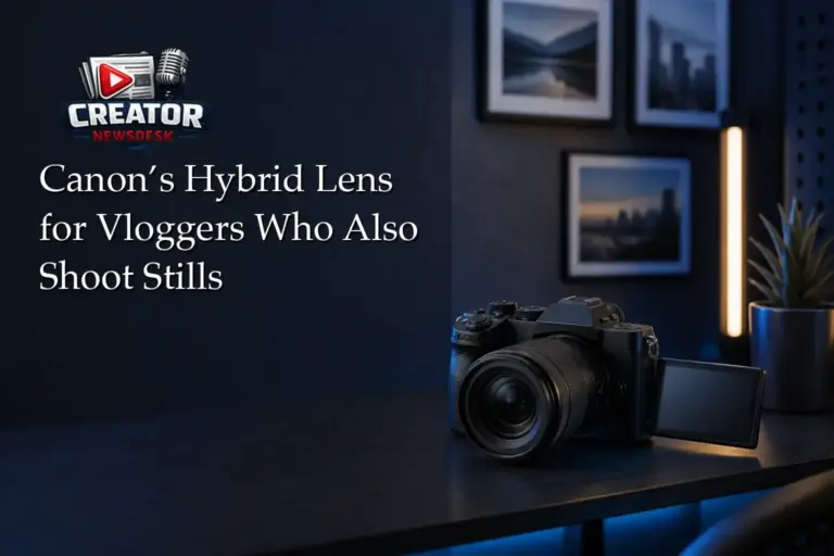 Canon’s Hybrid Lens for Vloggers Who Also Shoot Stills